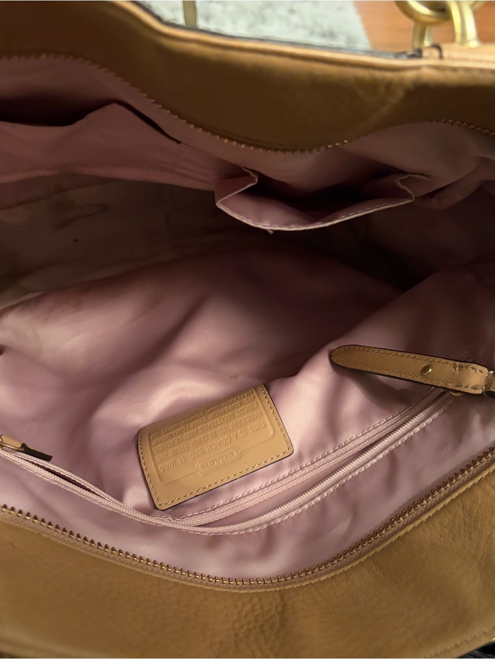 Coach Pebbled Leather Tote - Picture 3 of 3